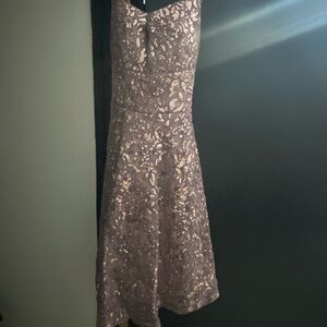 Pink and Gold sequins hoco dress